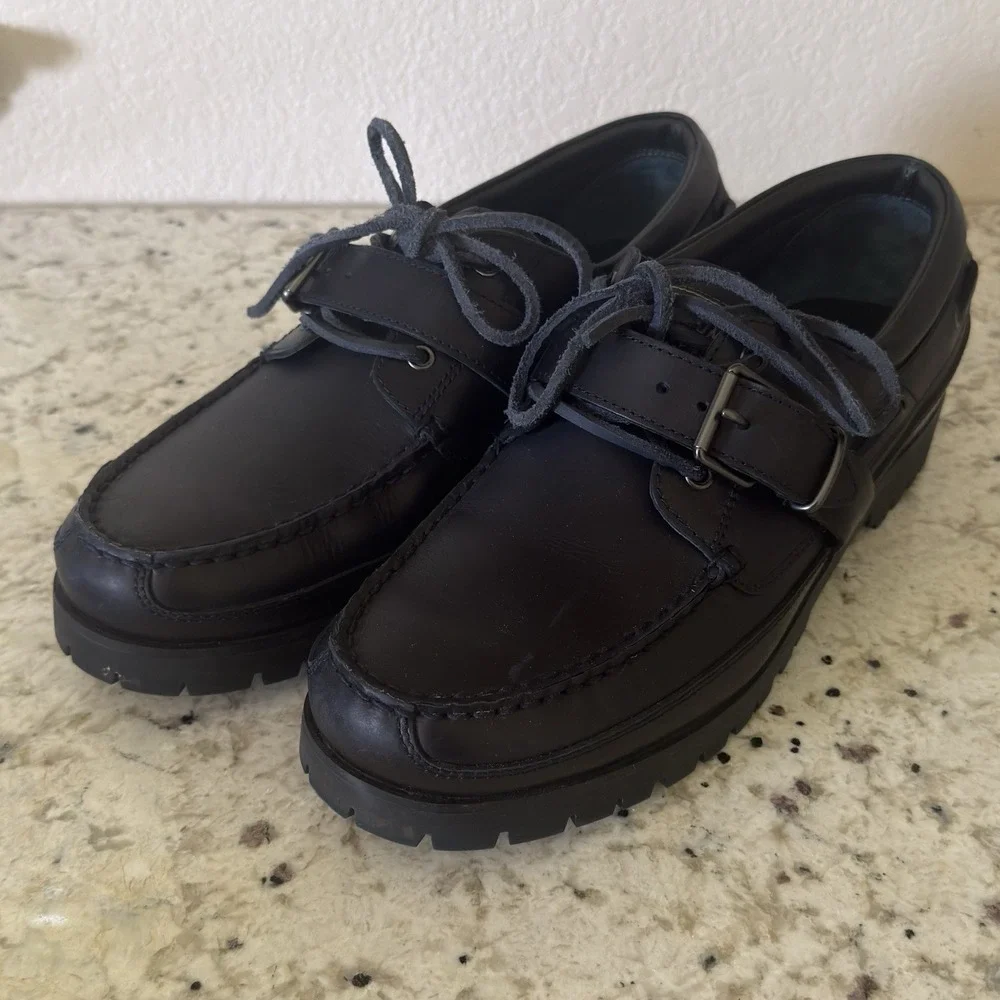 Polo Country Ralph Lauren Ranger X Alex Dymond Boat Shoe Mens Size US 10.5 Navy